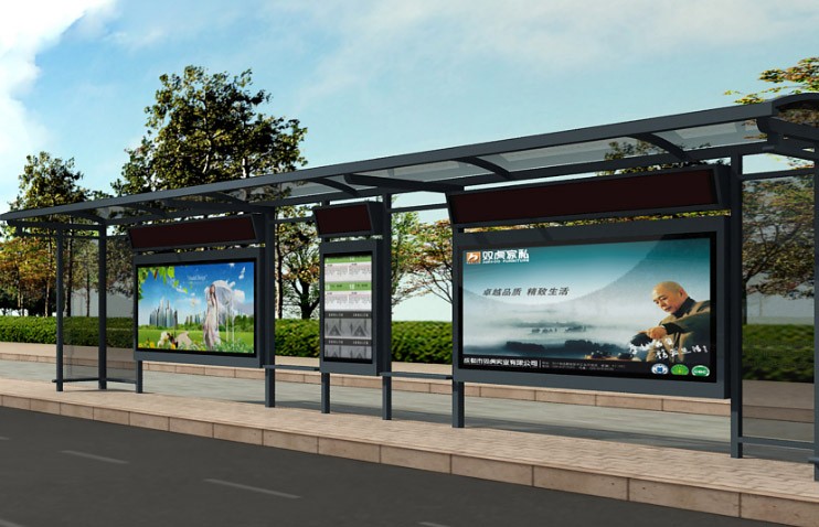 如東市城市公交站廣告面板