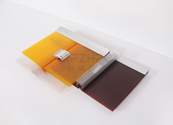 二層矩形U型鎖扣陽光板