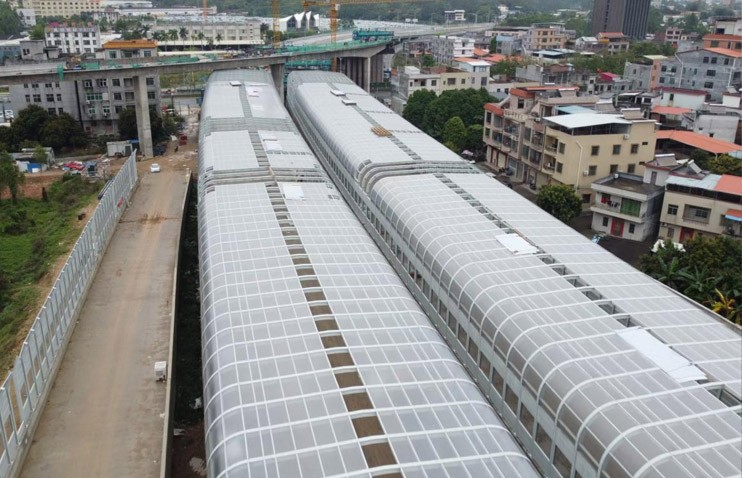 杭紹線封閉式聲屏障